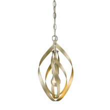 Golden 2220-M1L WG - Wry Lighting Nicolette 1-light Pendant in White Gold